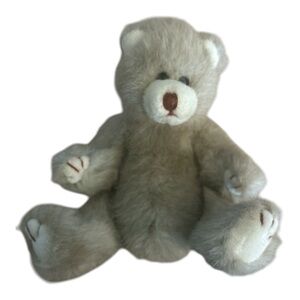 1993 Vintage TY -‎ PVC pellet - Tan/White Teddy Bear Toy